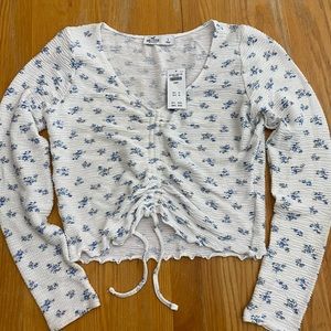 Hollister ruched long sleeve